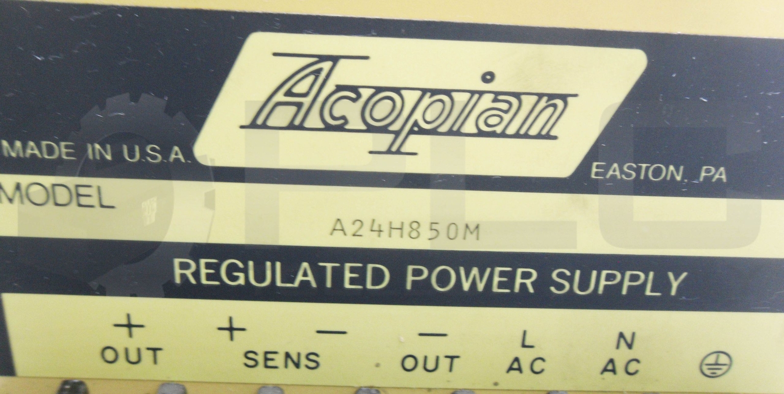 NEW ACOPIAN A24H850M REGULATED POWER SUPPLY *READ*
