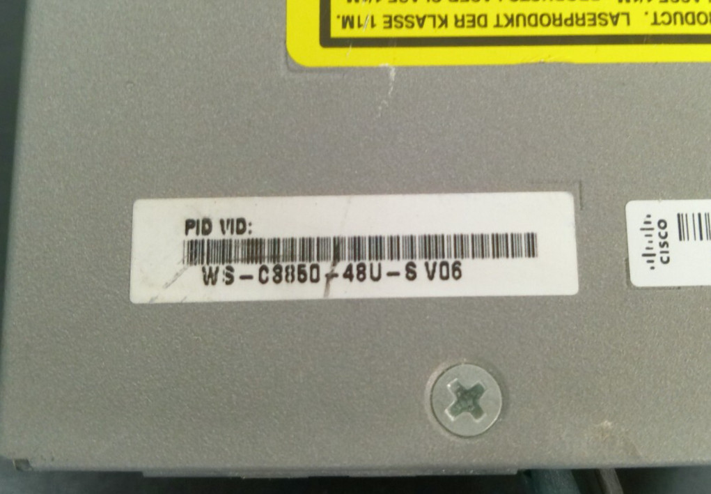 Cisco (WS-C3850-48U-S V06) W/ C3850-NM-4-10G & Mounting Ears & 2 P/S