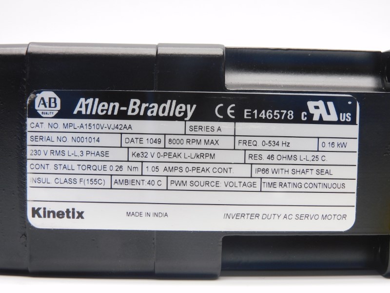 INDUSTRIAL SPARE PART MPL-A1510V-VJ42AA SER. A 230V 1.05A NSMP