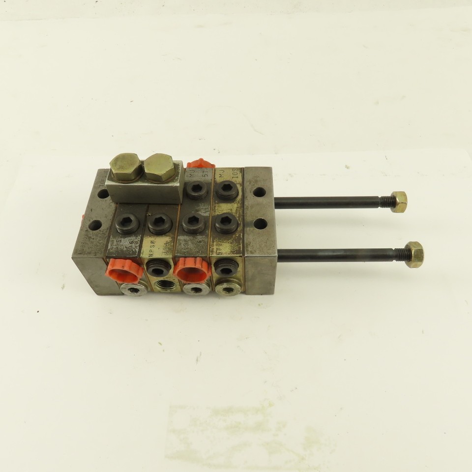 Trabon Lubriquip MJ-5T MJ-10S Modular Flow Divider Valve Block Assembly