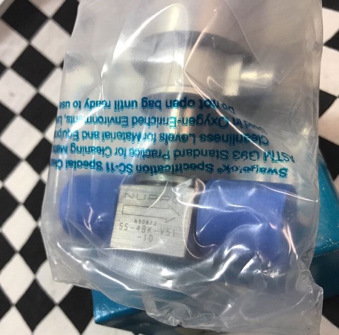 SWAGELOK Bellows Sealed Valve 1/4″ FVCR, SS-4BK-V51-1D, Shipsameday#1537B3