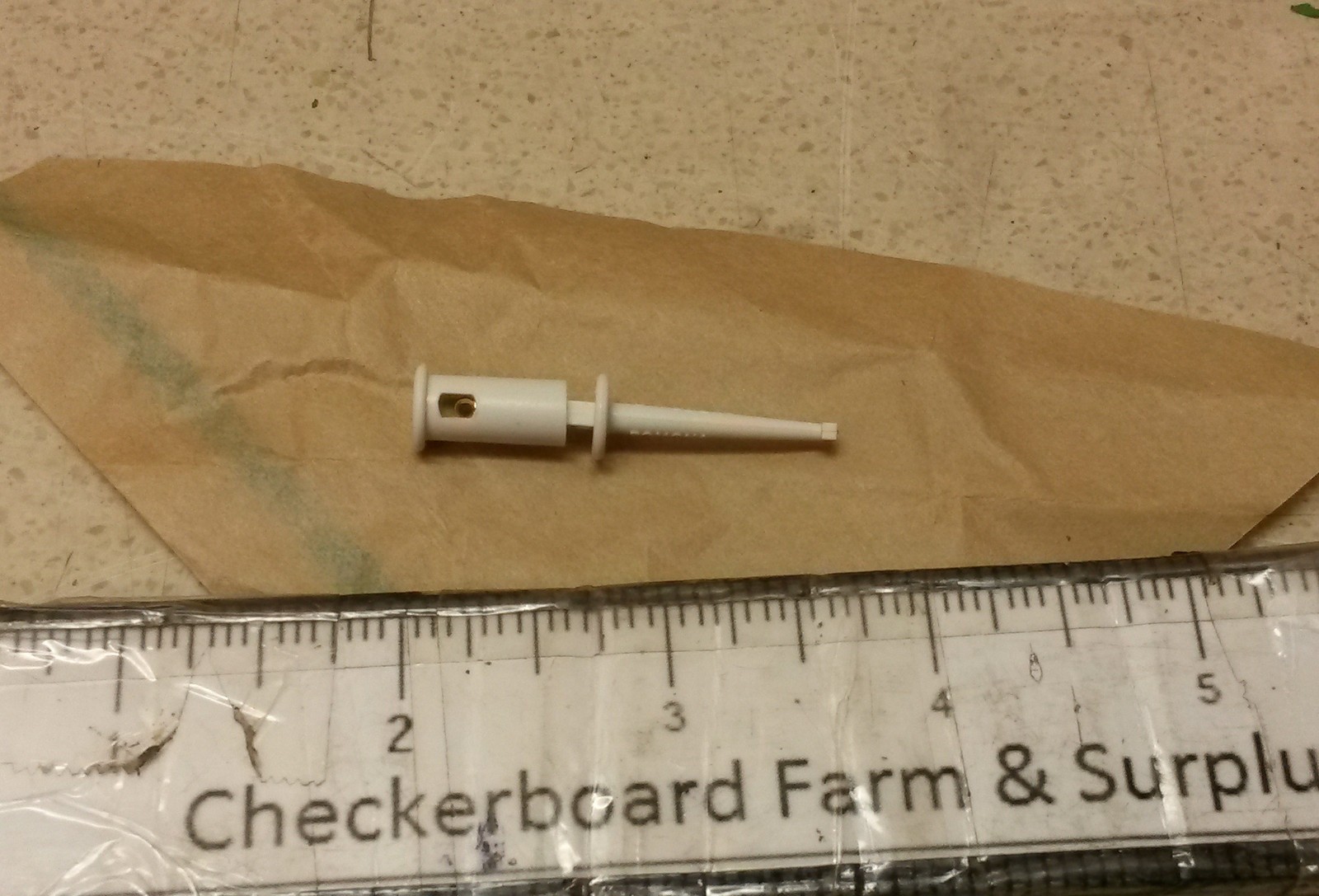 Qty-15 NOS Fluke 4233-9 Brass Micrograbber Test Clip 6625011130862