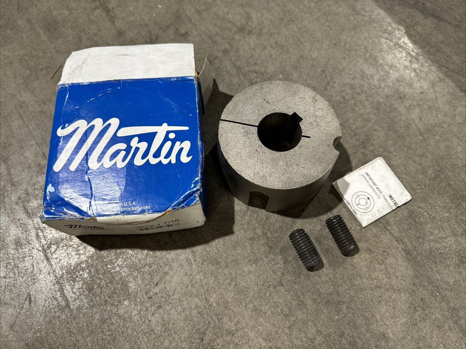 MARTIN 1-7/16″ TAPER LOCK BUSHING 3020 1-7/16 NEW SEALED BOX