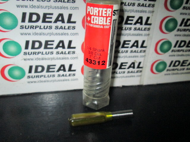 Porter Cable 43312 3/8″ Straight Double Flute Plunge Cutting Router Bit 1″ Cu…