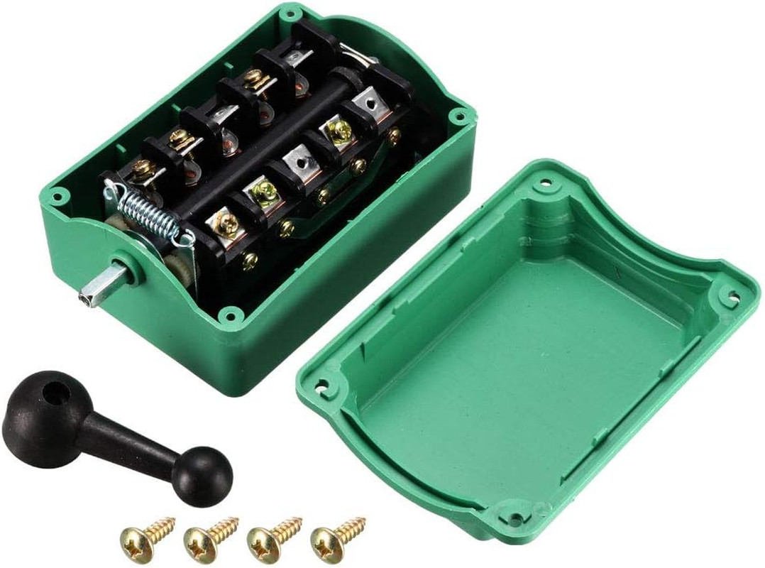 Uxcell Drum Switch QS-30 3 Positon Forward/Off/Reverse Motor Control Plastic She