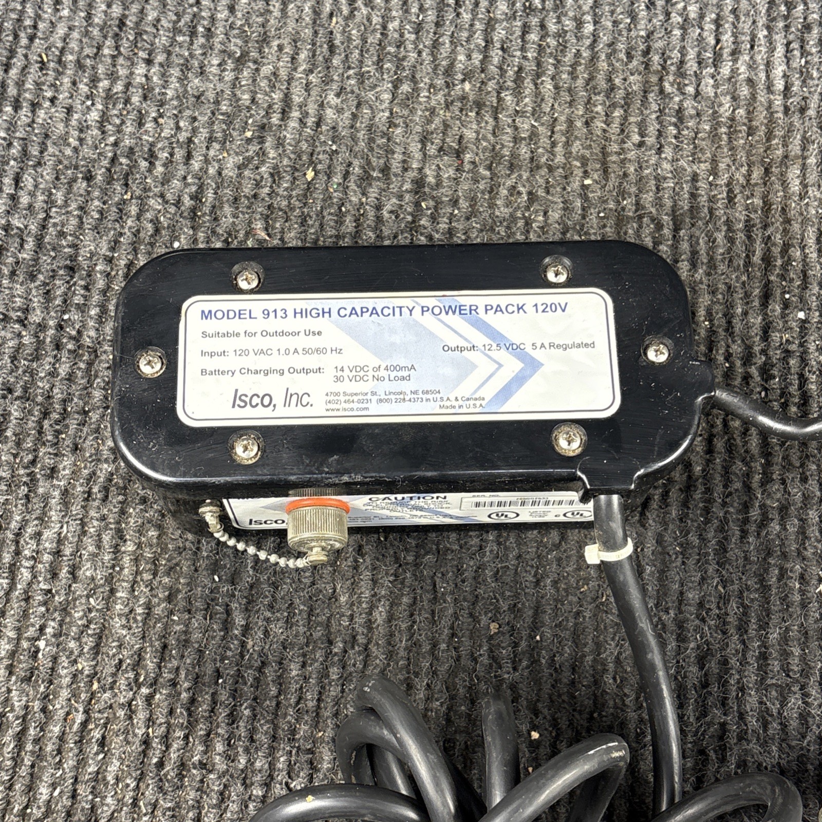 ISCO Model 913 High Capacity Power Pack 120V
