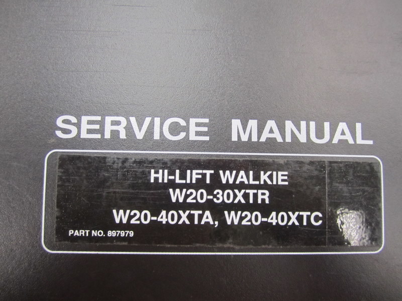 Hyster 897979 HI-Lift Walkie Manual Hy-897979