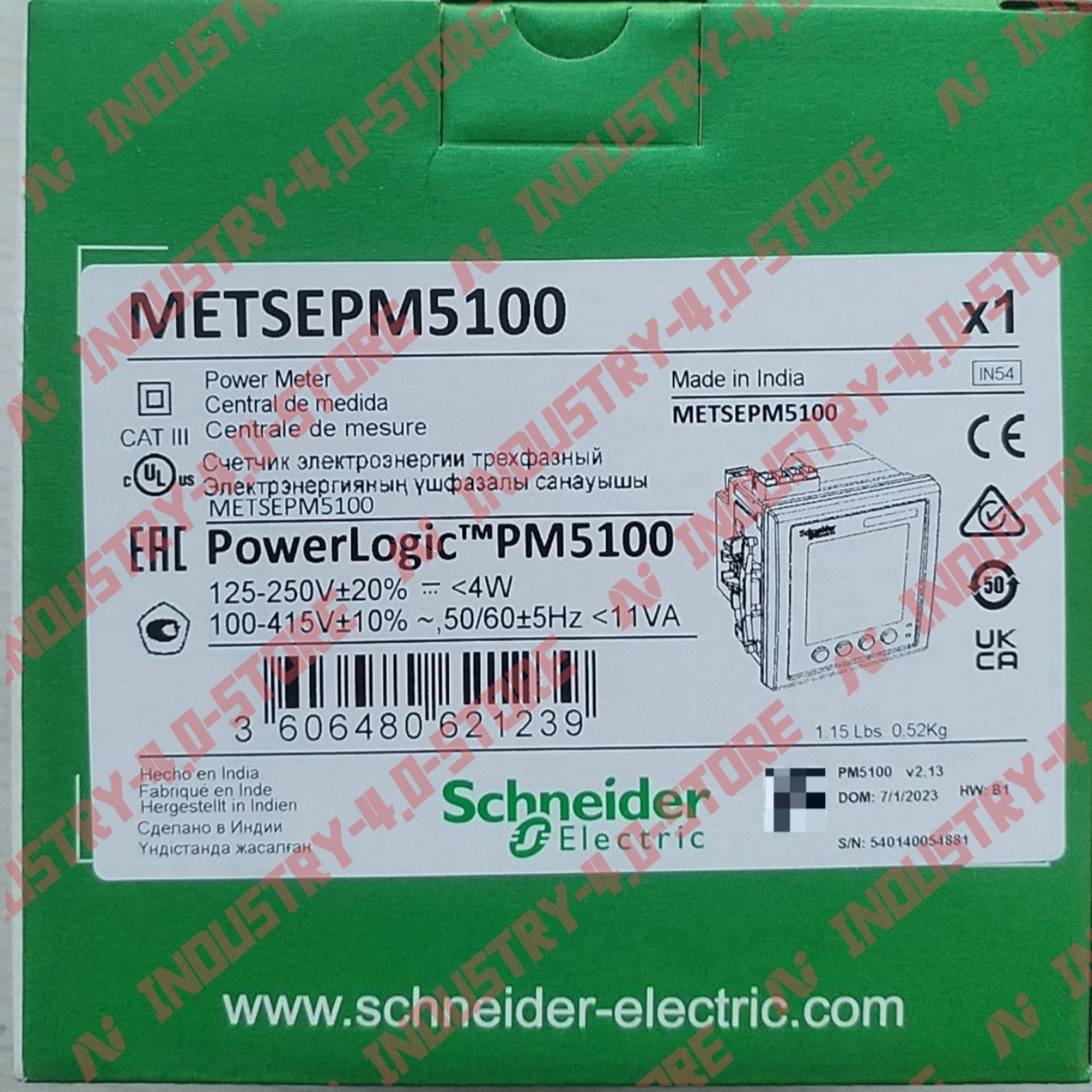 Schneider METSEPM5100 PM5100 Power Energy Monitor Meter#1pcs new in box