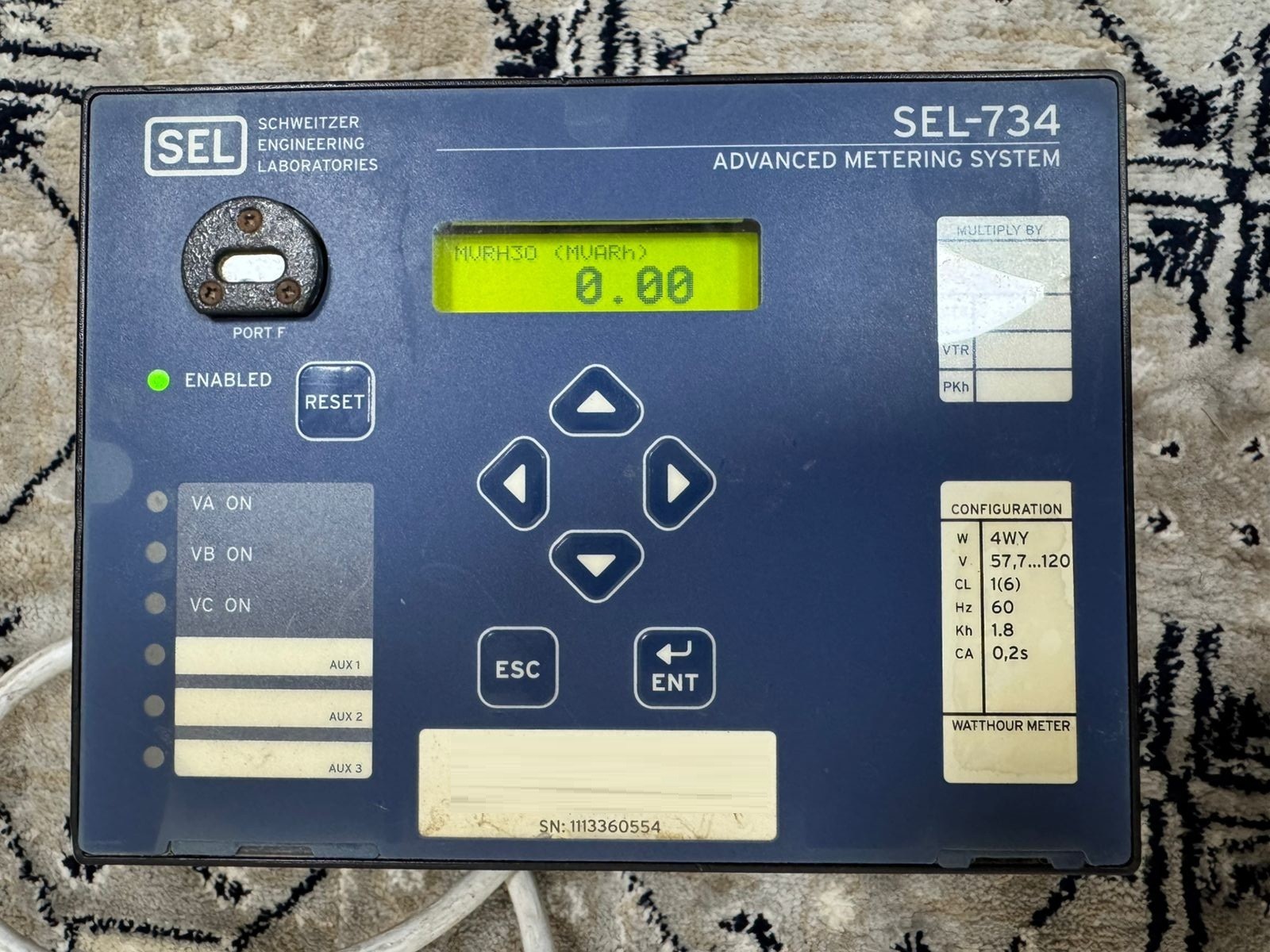 SEL / Advanced Metering System / SEL-734 / 0734P19H1D1316EXX6D3A