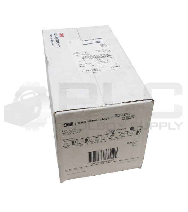 SEALED NEW BOX OF 250 3M 64266 PAPER DISC 732U 12000RPM 5″