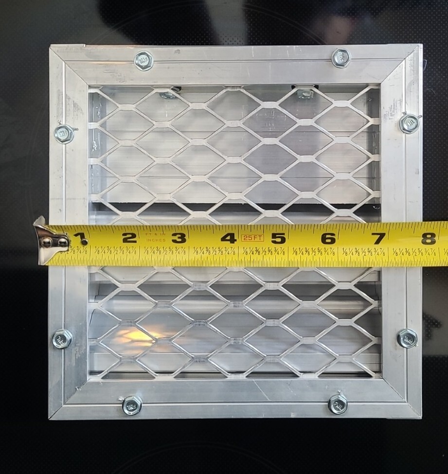 2 Ruskin ELF15J 8″ x 8″Airflow Damper – Stationary Louver Vent (GSHF3)