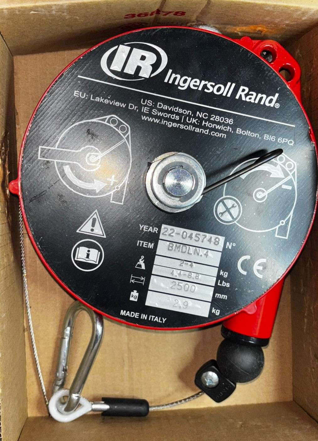 New Ingersoll Rand 4.4-8.8 LB Medium Duty Tool Balancer BMDLN.4