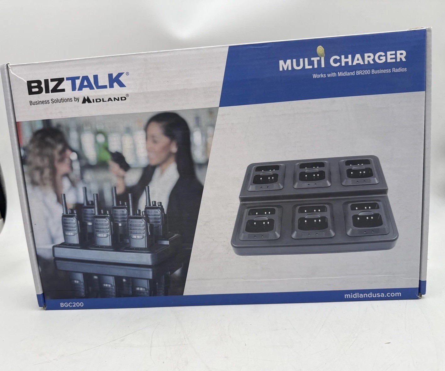 MIDLAND – BGC200 Multi-Unit Charger Fits Midland For BizTalk BR200 Series