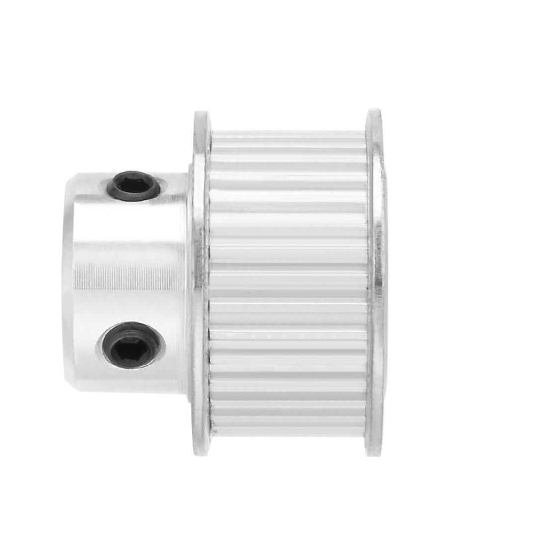 35 Teeth 8mm Bore 11mm Belt Timing Idler Pulley Synchronous Wheel Silver Tone