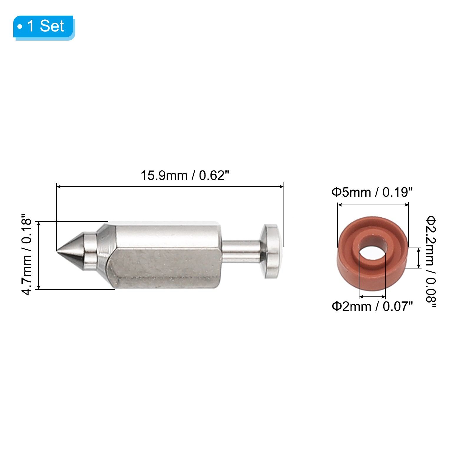 398188 281144 Carburetor Float Valve Needle Seat Kit Fuel Carburetors