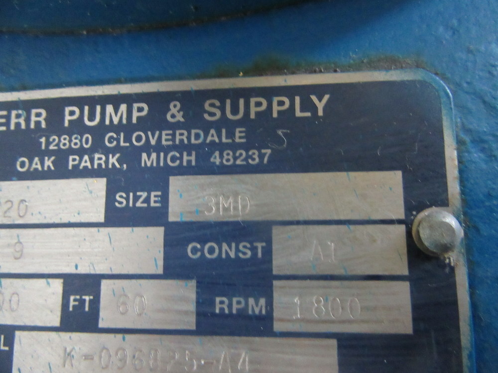 Kerr Pump 5220 Sump Pump 400 GPM Size 3MD Pump Only