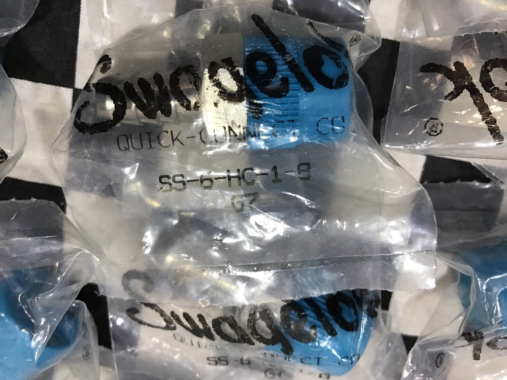 Lot Of 12 Swagelok HOSE CONNECTOR 1/2″ NPT X 3/8″ HOSE, SS-6-HC-1-8 #1620P1