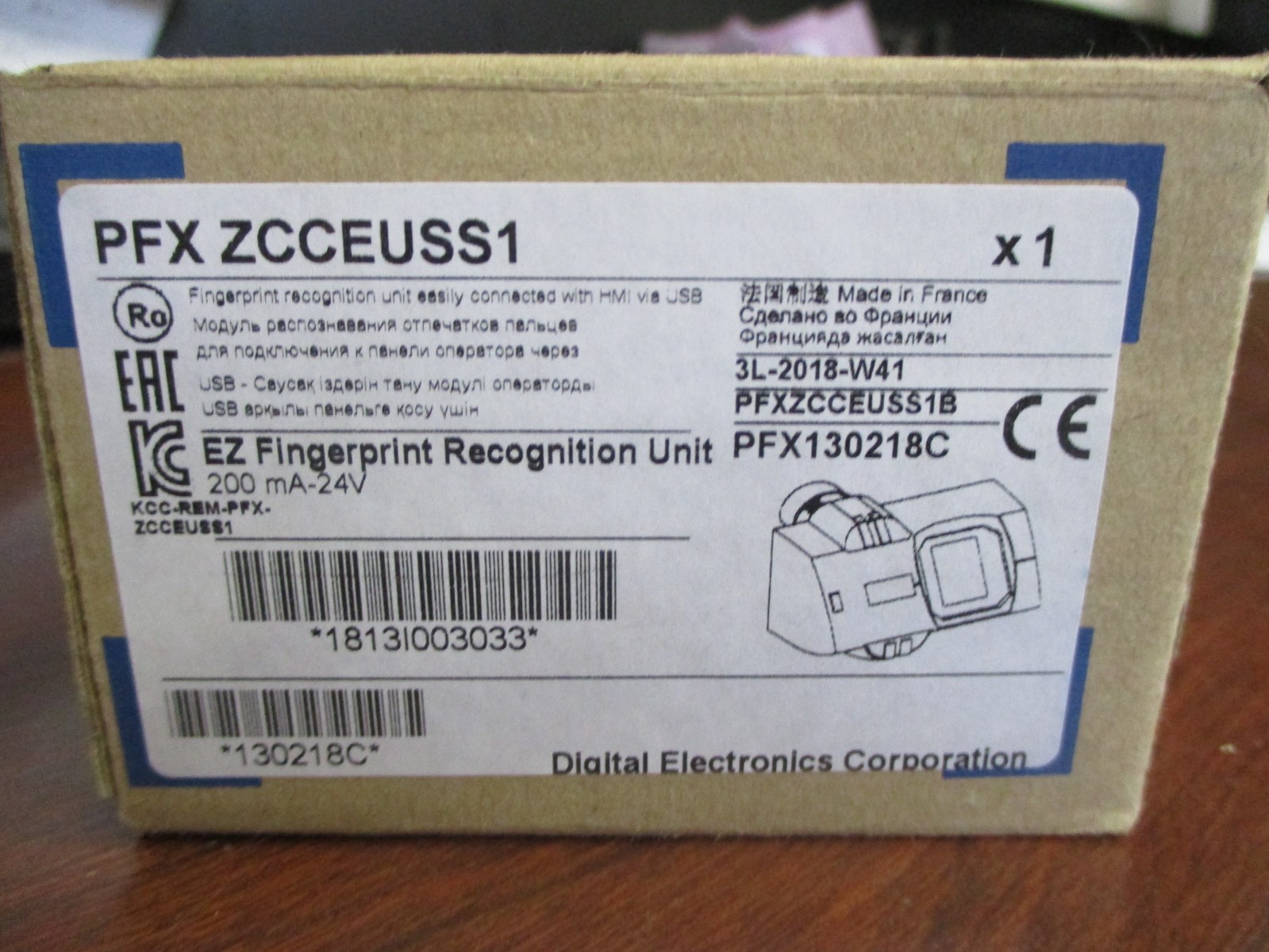 NEW DIGITAL ELECTRONICS PRO-FACE PFXZCCEUSS1 FINGERPRINT READER RECOGNITION UNIT