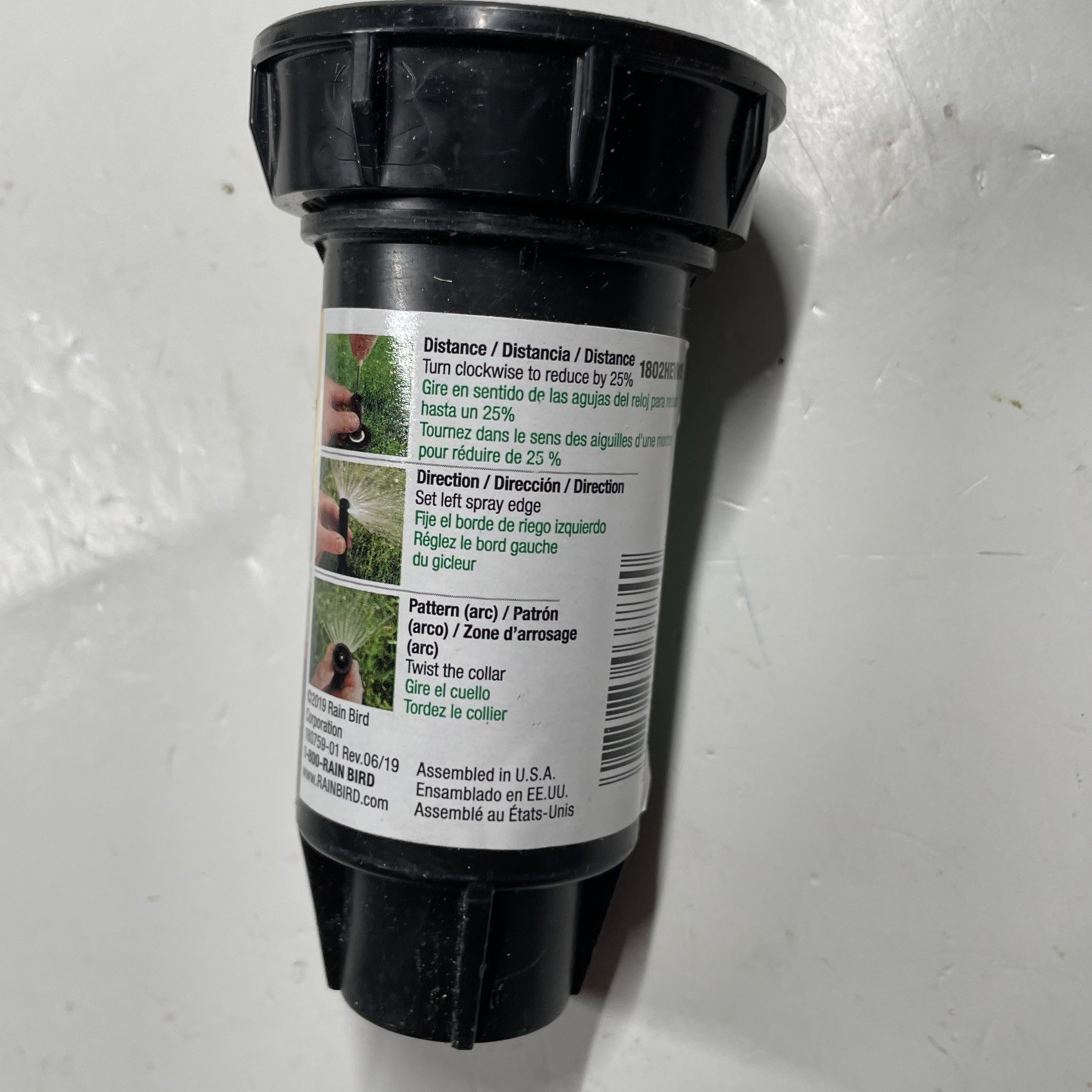 Pack of 2 – RAIN BIRD 1802HEVN15 Spray Head for Shrubs,4inH,Plastic,Steel 40JJ77