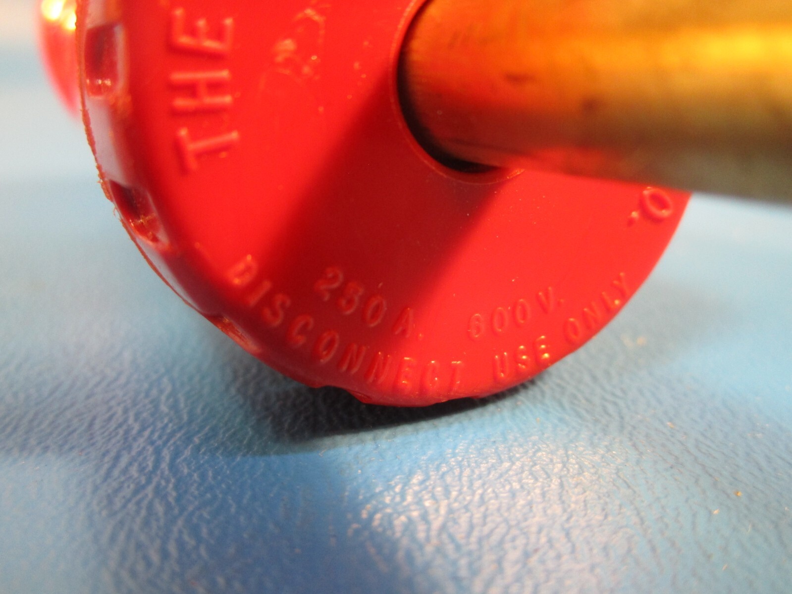 Supercon PP250GR RED High Power Pin Type Test Plug, 250 amps, 600 volts
