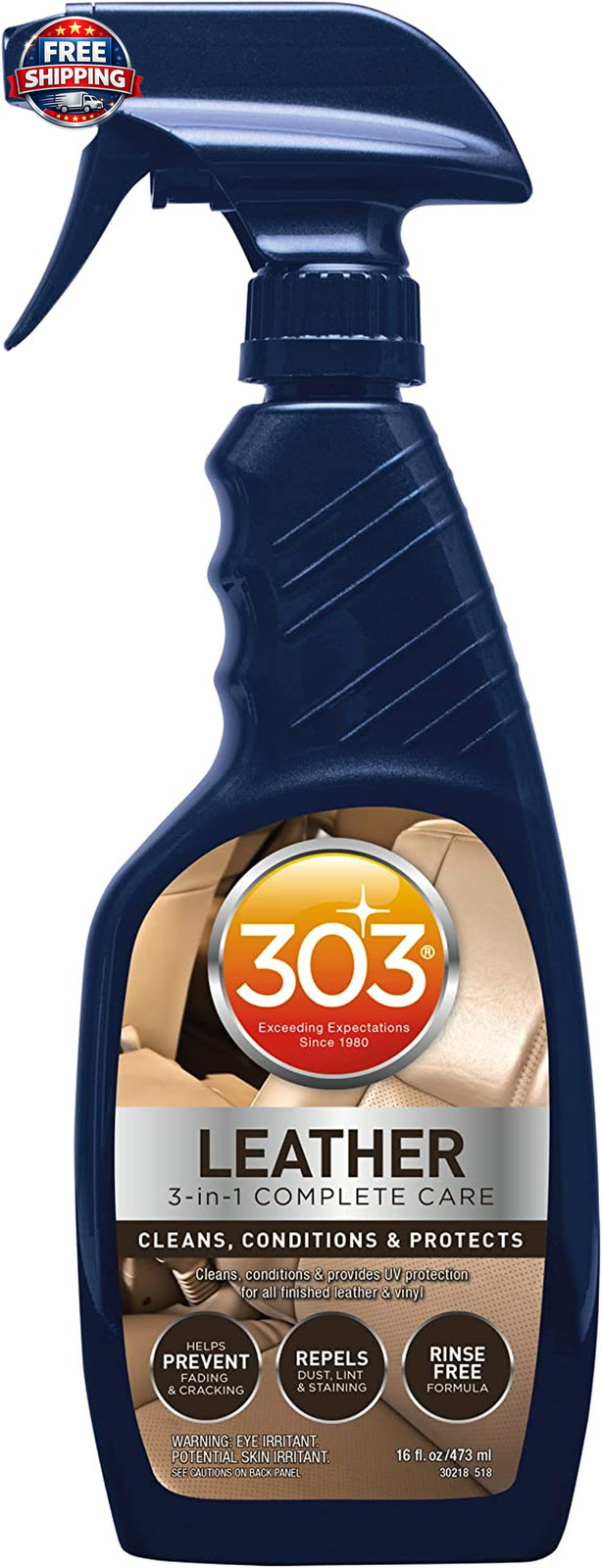 Leather 3-In-1 Complete Care – Cleans, Conditions, & Protects – Helps Prevent Fa