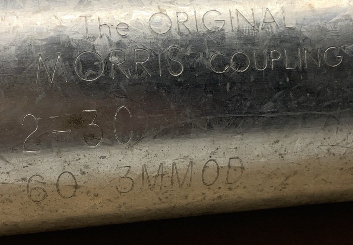 MORRIS 2-3C 60.3MMOD COMPRESSION COUPLING SO#021621R *NEW**