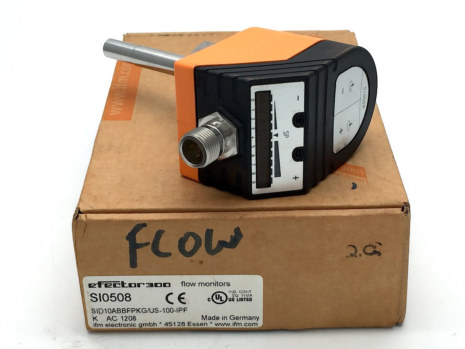 IFM Efector SI0508 Flow Switch Monitor SID10ABBFPKG/US-100-IPF
