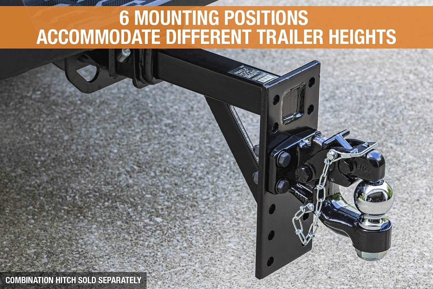 Buyers Products 2 Inch Pintle Hook Mount for 6 Position Towing Heavy Duty Design