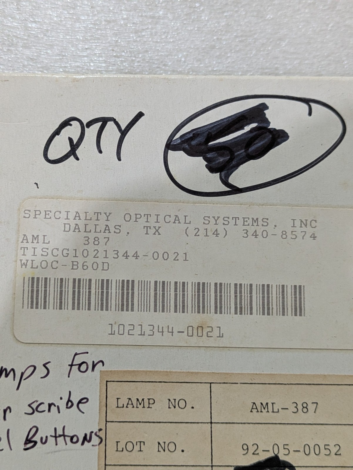 Advanced Micro Lites AML-387 T-1 3/4 Midget Flanged 28V Lamp Industrial 5/order