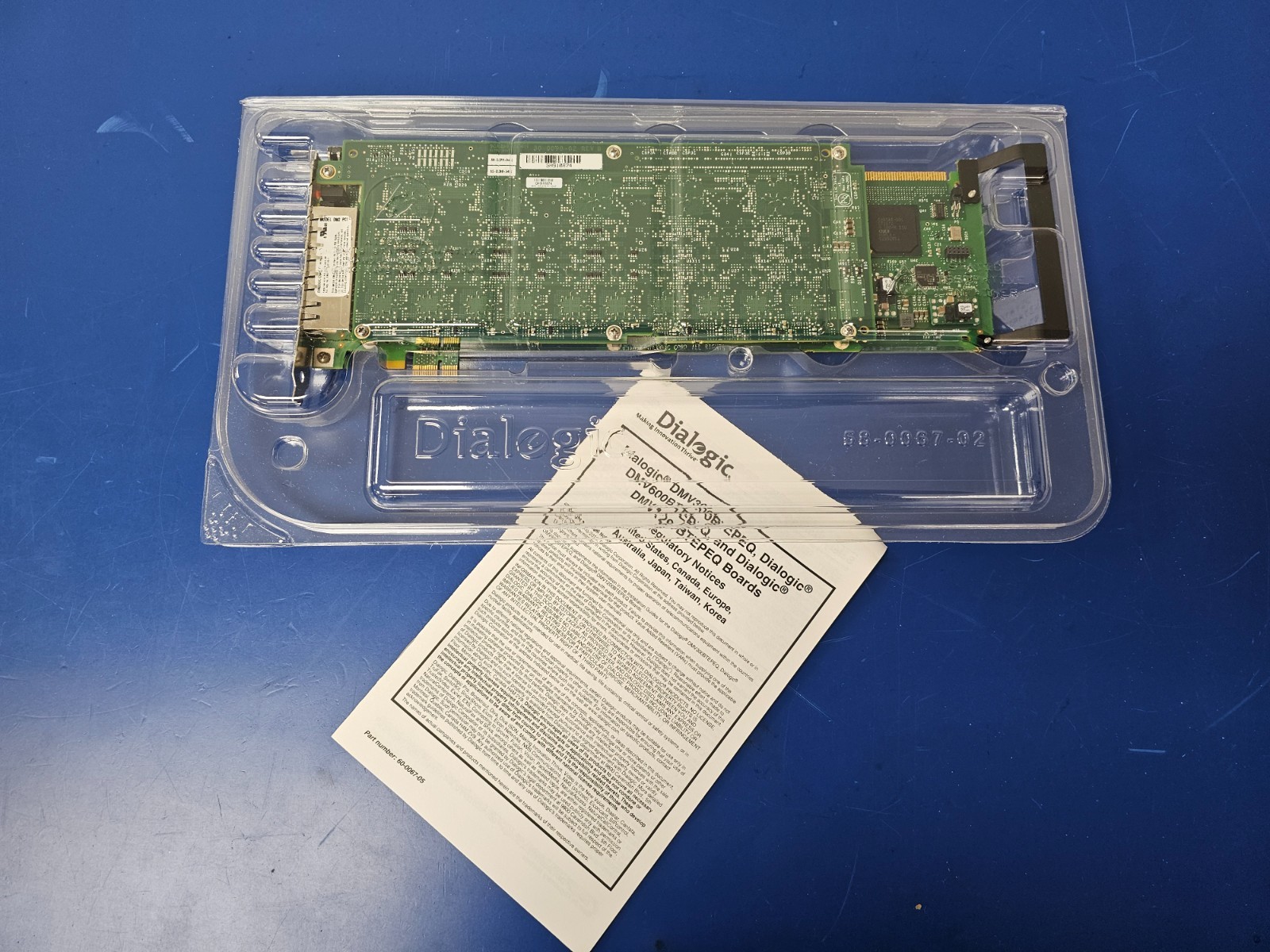 DIALOGIC DMV1200BTEPEQ PCIe 4-Port T1/E1 Media Voice Board (Factory Sealed)