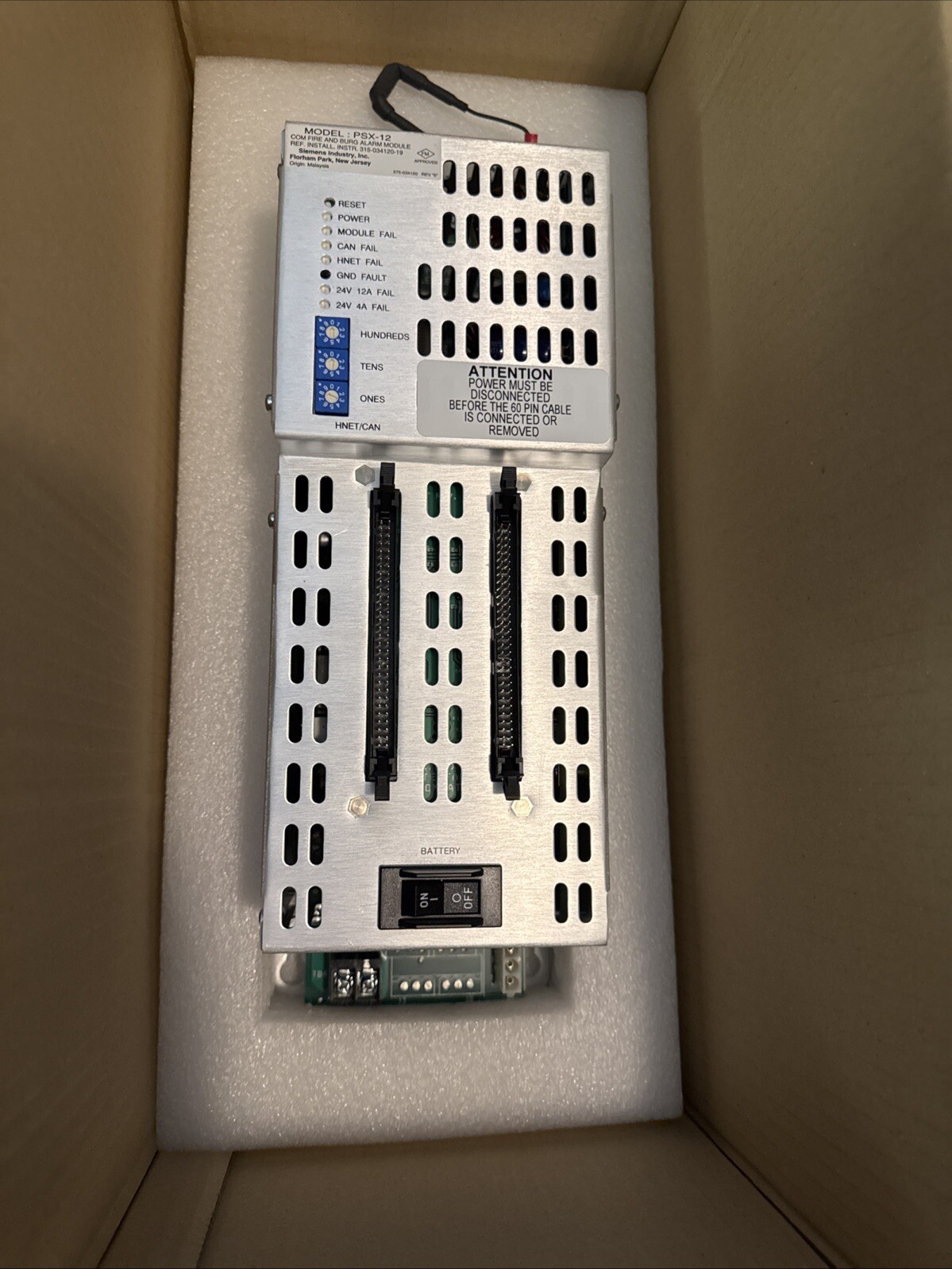 Siemens PSX-12M Aux Power Supply (S54430-C27-A1)