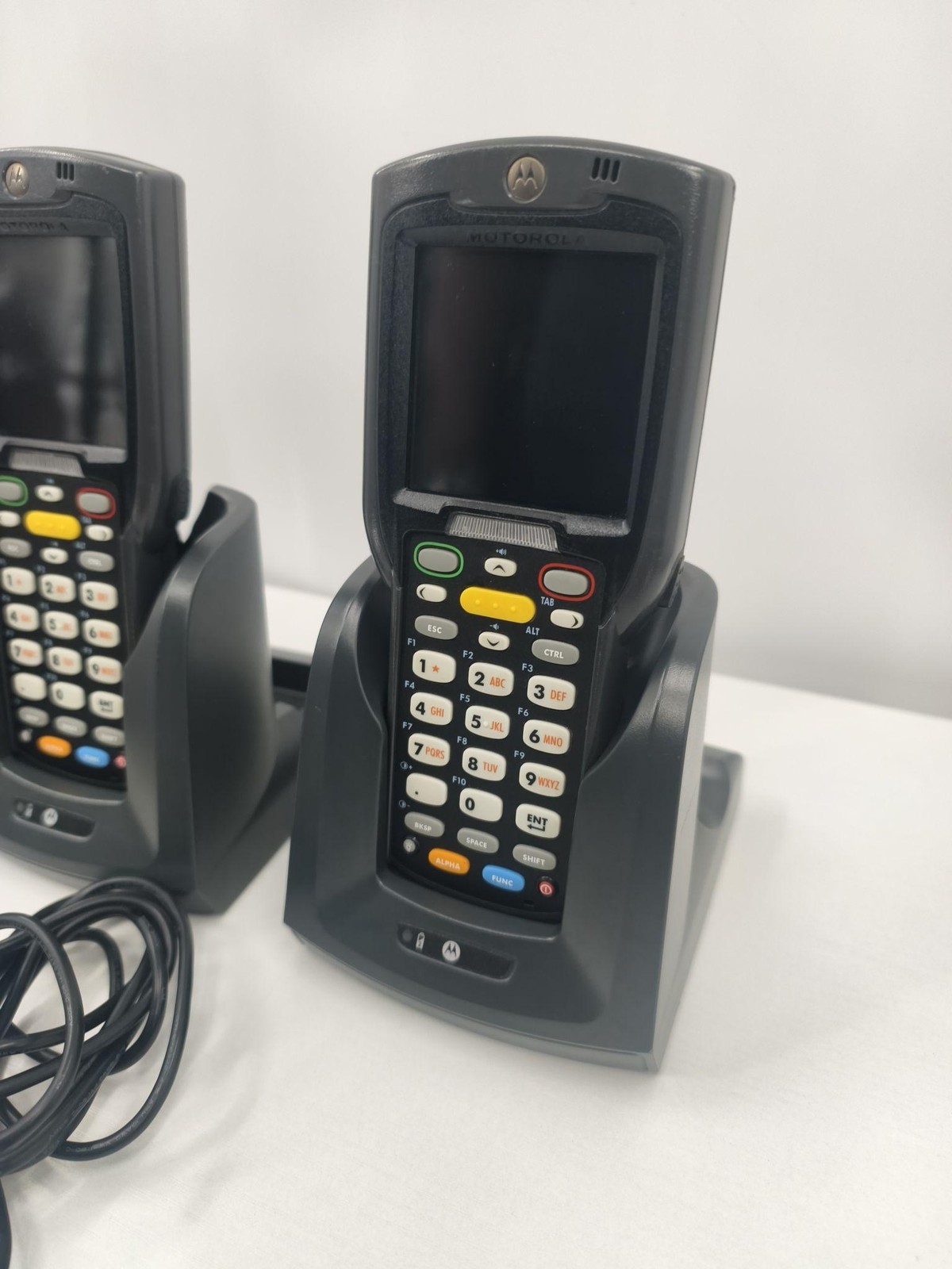 Lot Of 4 Motorola MC3090 Handheld Barcode Scanners W/ Cradles PSU Symbol