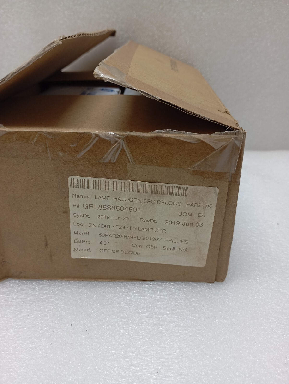 GENERAL ELECTRIC INCANDESCENT PAR LAMP 38PAR20H/FL25(LOT OF 6PC) HALOGEN SPOT/FL