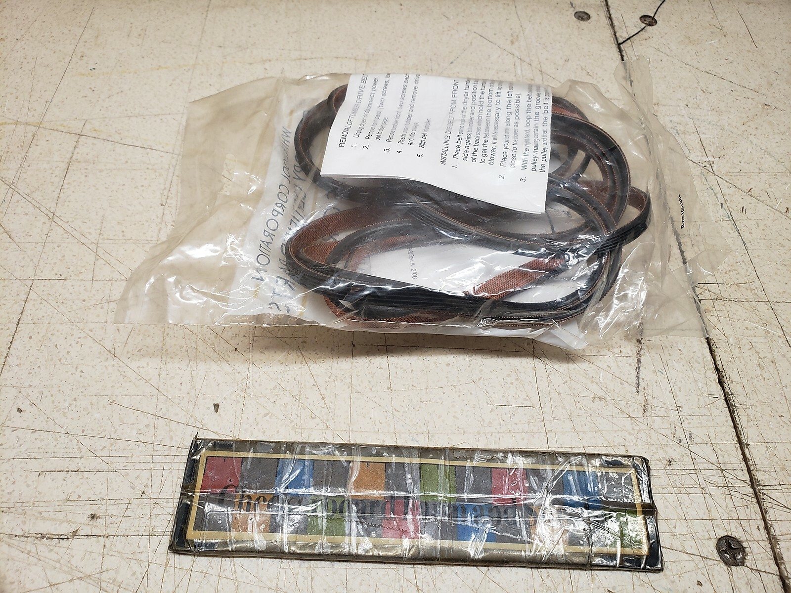 NOS Genuine OEM Whirlpool 3-12959 Dryer Drum Poly V-Belt 100″