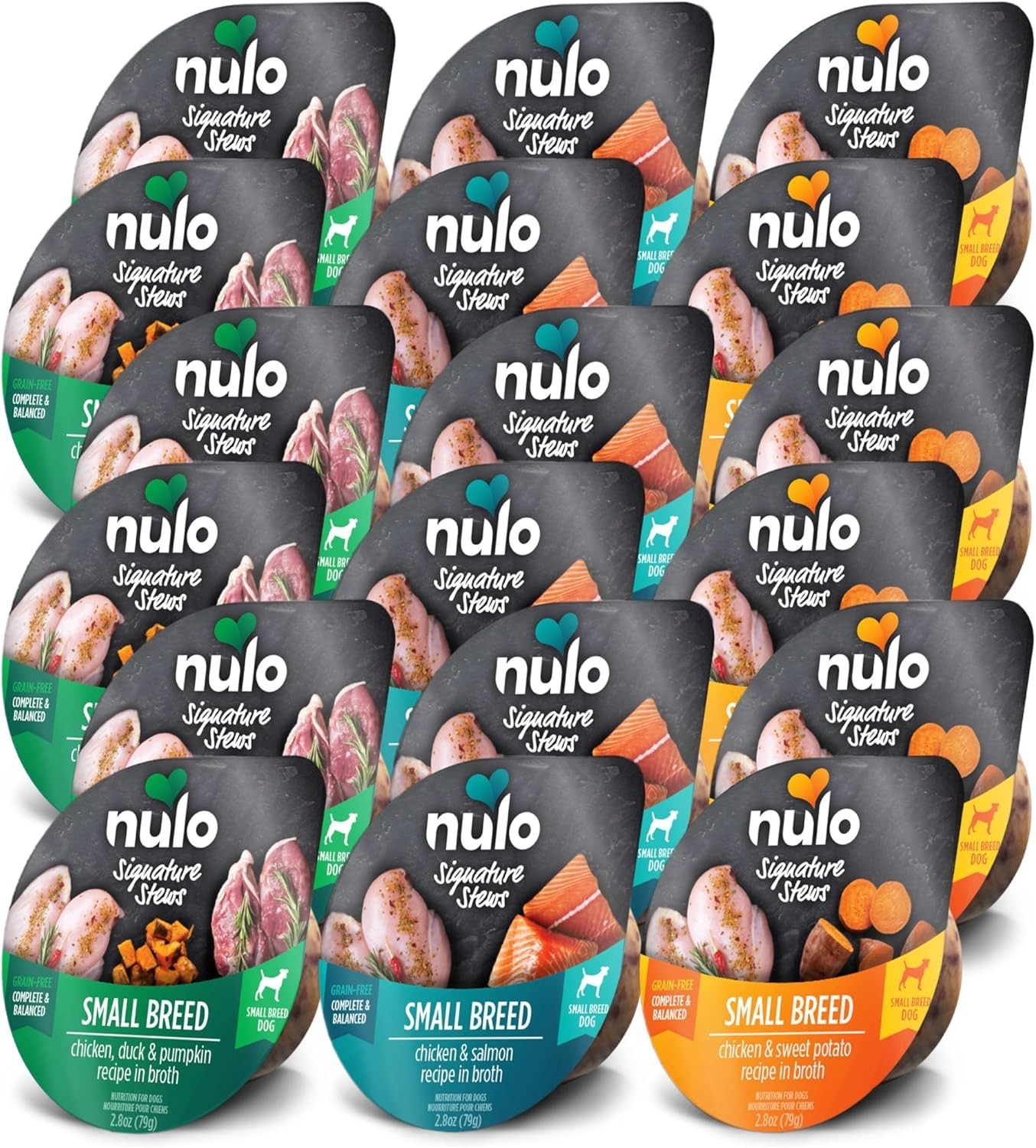 Nulo Signature Stews Variety Pack: Small Breed Wet Dog Food, 2.8 Oz, Pack of 12