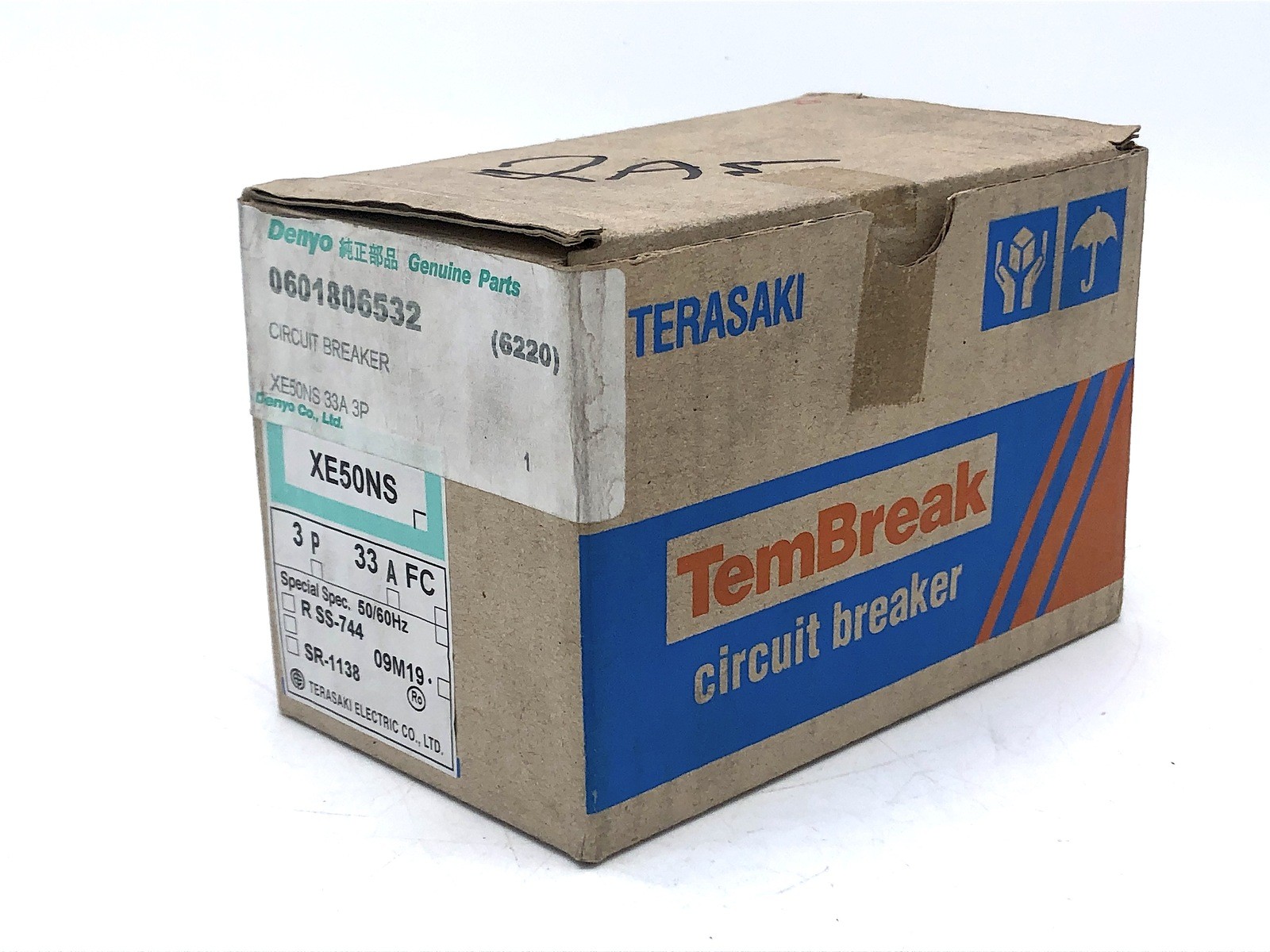 Terasaki Tembreak XE50NS Circuit Breaker No-Fuse 3P 33A 50Hz 240V 5kA