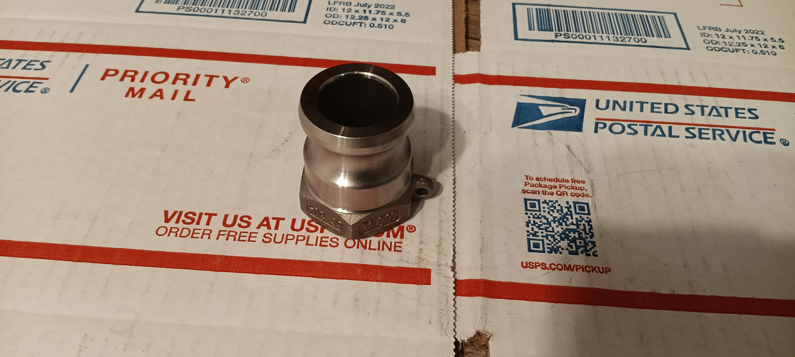 NEW CHEMGROUT 33EV1AB PART A EVERTITE 100 A CG-050M SS 1″ INSIDE DIAM. MALE END!