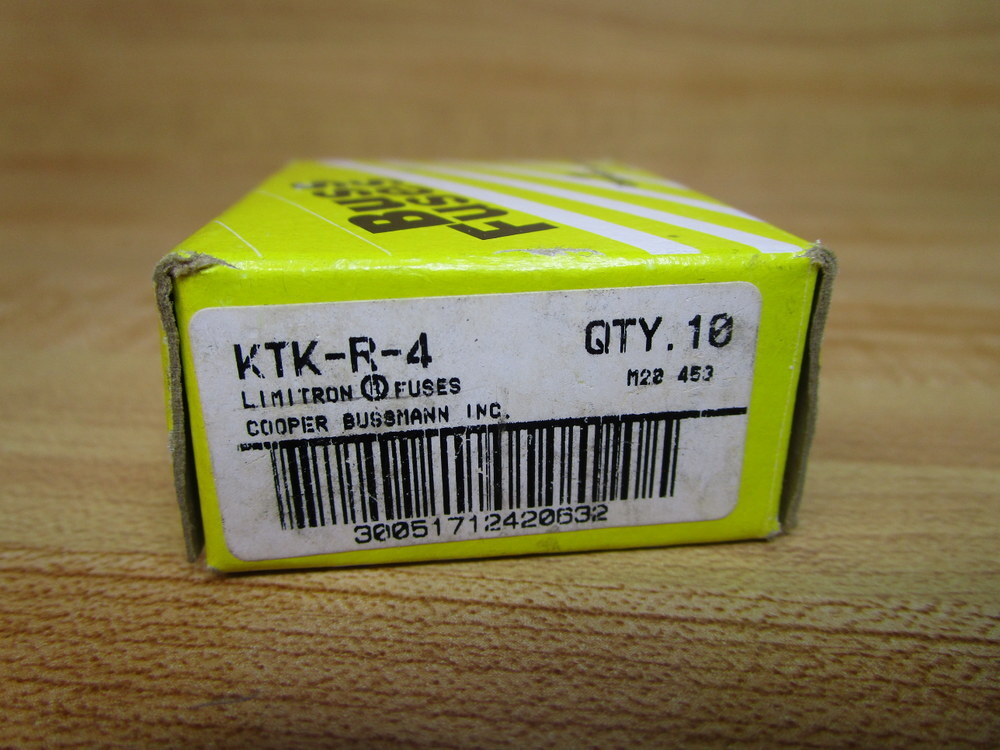 Buss KTK-R-4 Bussmann Fuse Cross Ref 4XC23 (Pack of 10)