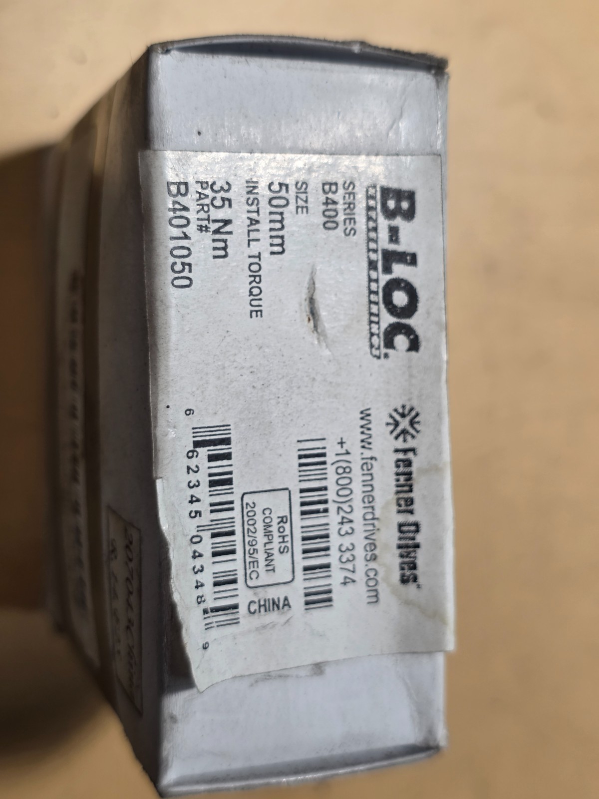 Fenner Drives B401050 B-Loc 50MM for Hunziker
