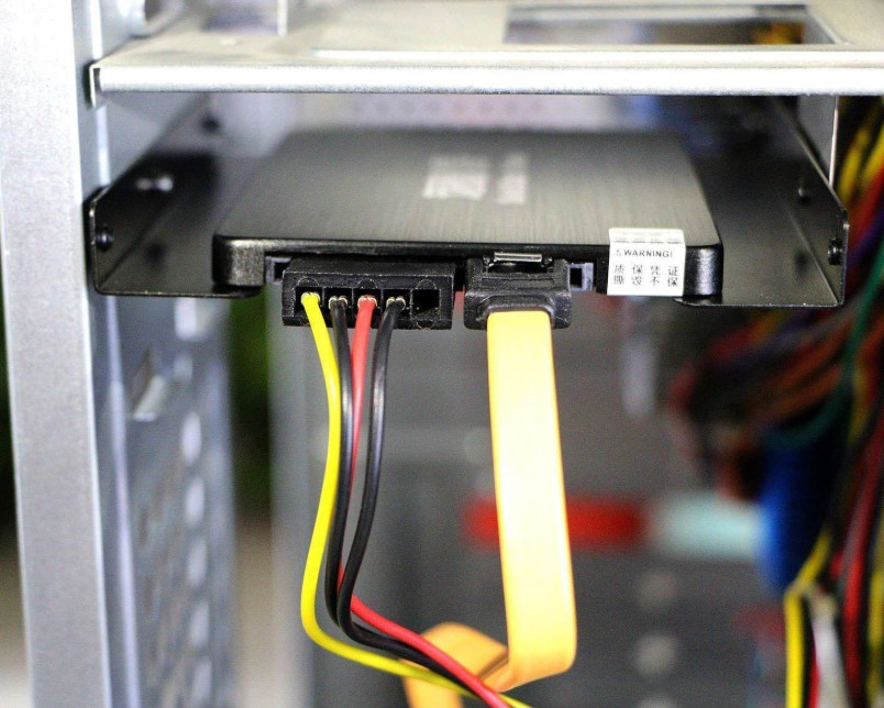 HDD SSD Mounting Bracket 2.5 to 3.5 Adapter Hard Drive Holder (Single Drive, 2 P