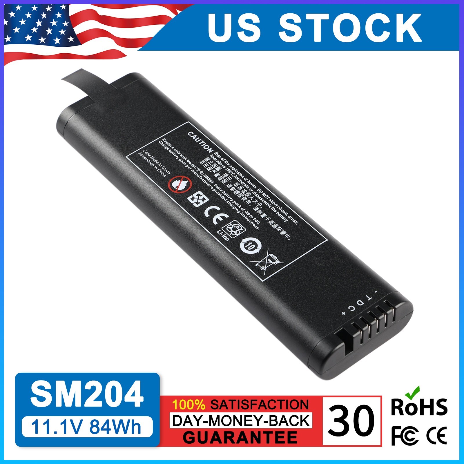 84Wh SM204 Battery for MS2721A MS272xB MT821xE MT8222A OTDR for YOKOGAWA AQ7280