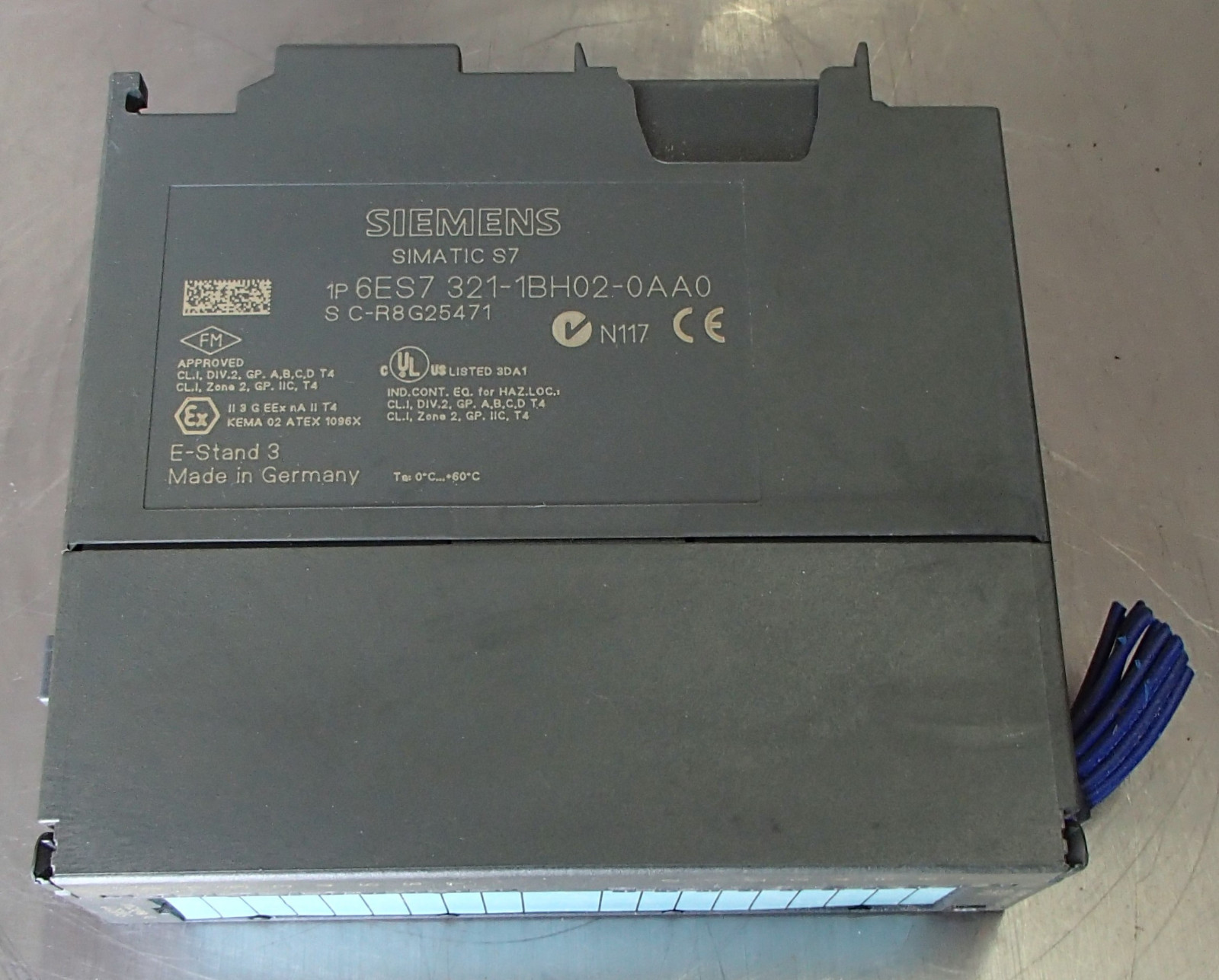 SIEMENS SIMATIC S7 6ES7 321-1BH02-0AA0 INPUT MODULE Used Cut Out