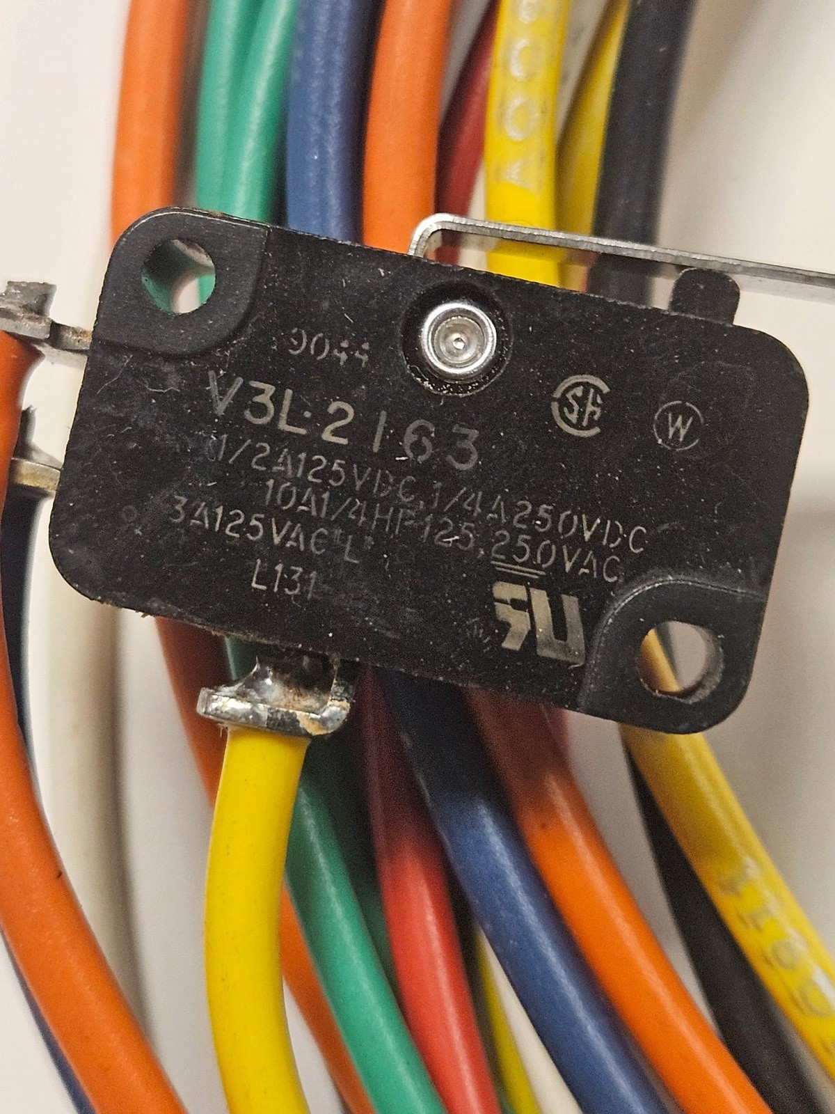 Set Of 2 Honeywell V3L-2163 Micro Switch Snap 40” Lead