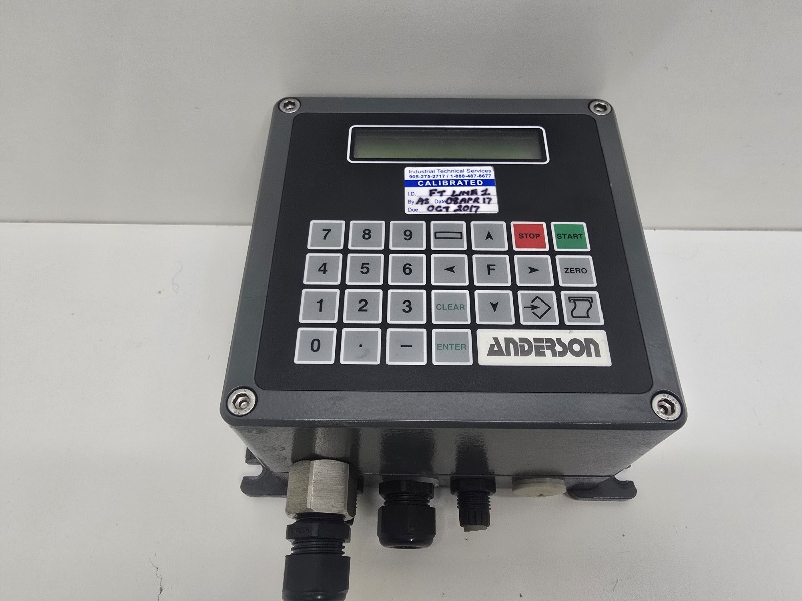 GOOD USED! ANDERSON 120VAC 120/12 GPM ELECTROMAGNETIC FLOWMETER IZMS