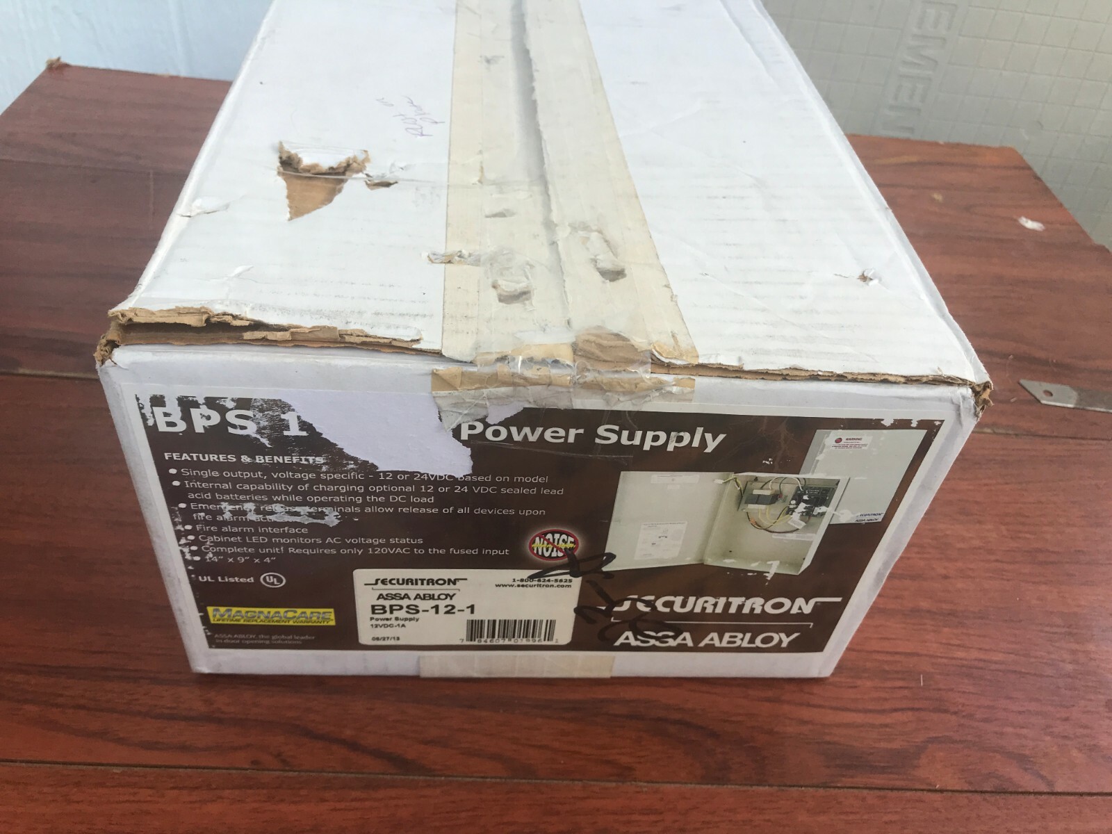 New Securitron BPS-12-1 Power Supply 12VDC -1 Amp