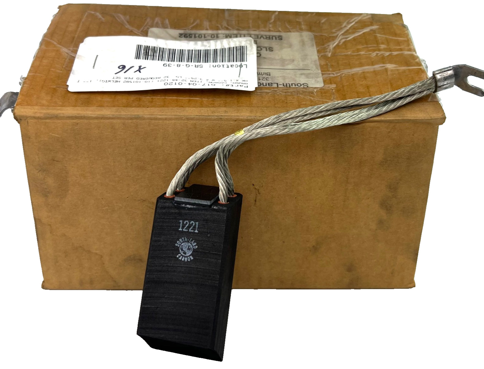 South-Land Carbon 32-48-1221 Brush, Carbon, 32481221 (1 x 1.5 x 3.25″) — QTY 16