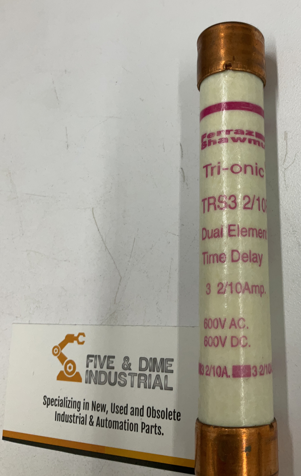 Gould Shawmut Lot of 5 TRS3-2/10R Dual Element Fuses 3-2/10 Amp RK5
