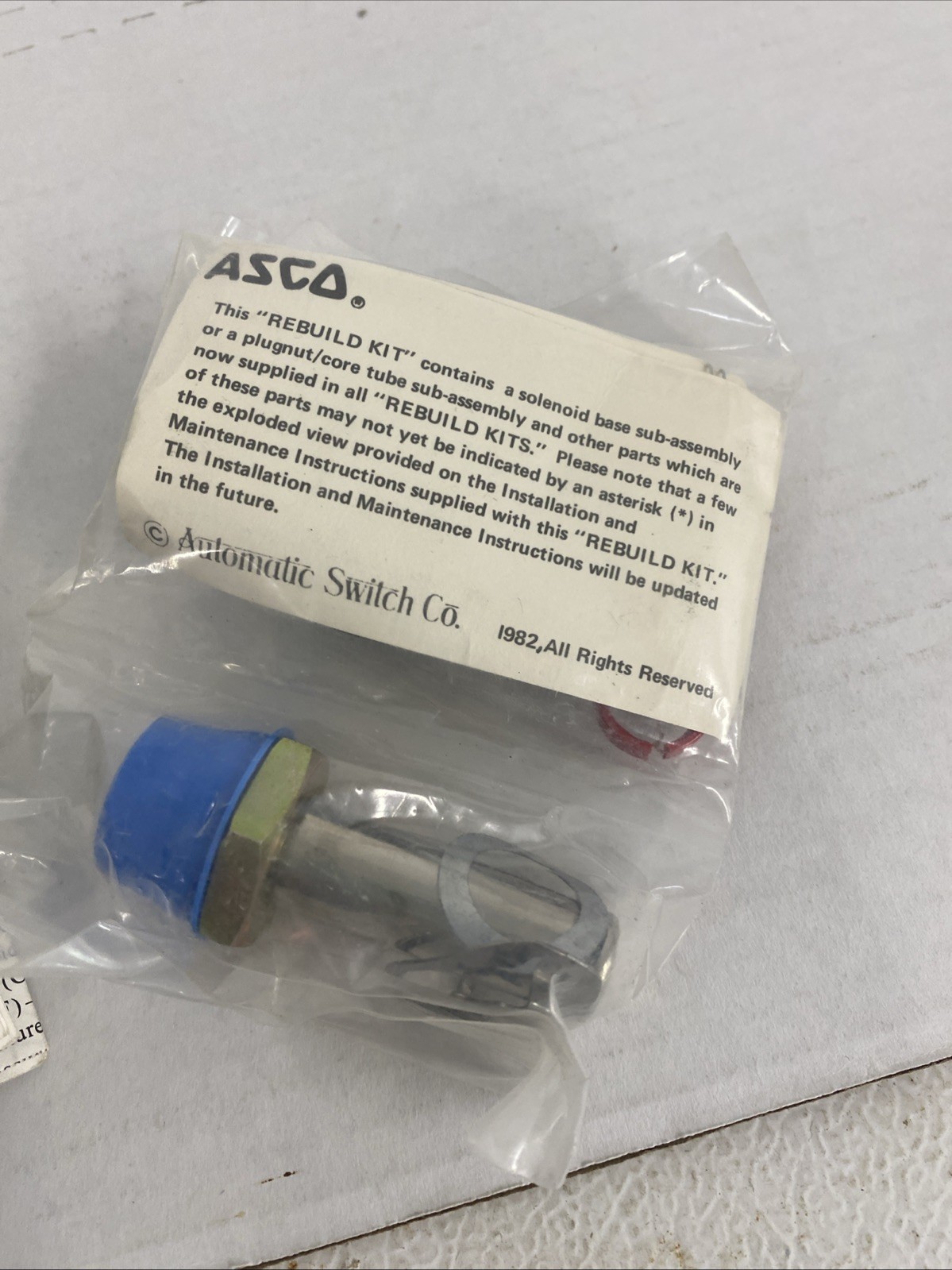 ASCO RED-HAT solenoid VALVES 304-939 8220A Spare Part Kit NEW OLD STOCK A6