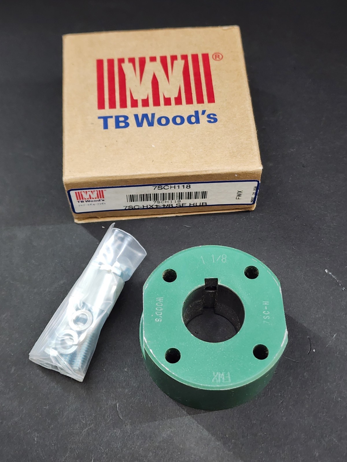 TB Wood’s 7SC-HX1-1/8 Hub 7SCH 1-1/8 W/Hardware