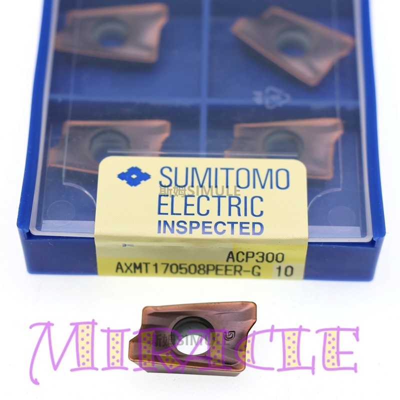 10PC/box NEW FOR SUMITOMO AXMT170508PEER-G ACP300 Cemented Carbide Blade
